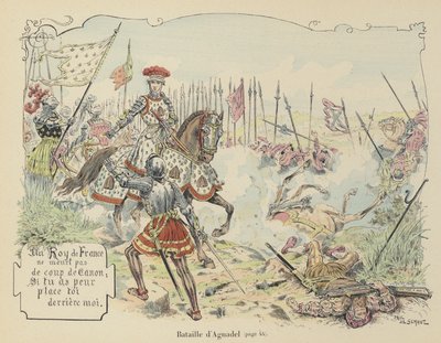 Koning Lodewijk XII van Frankrijk bij de Slag bij Agnadello, Italië, 1509 door Paul de Semant